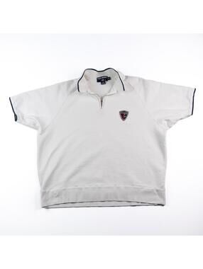 Vintage 90's Polo Sport Ralph Lauren 1/4 Zip S/S Sweatshirt Polo Mens XXL White